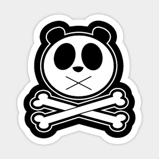 Panda Cross Bone Sticker